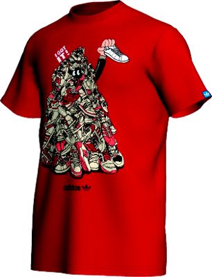 O59320 Adidas Sneaker Pile Tee T-Shirt